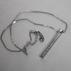 Swarovski Skinny Bar Pendant Necklace